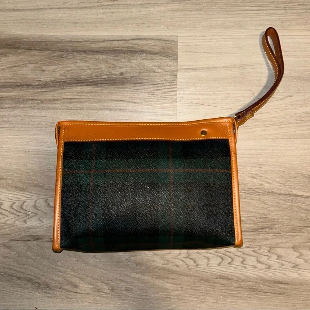 VTG CARLO PALAZZI ROMA Y2K plaid wristlet